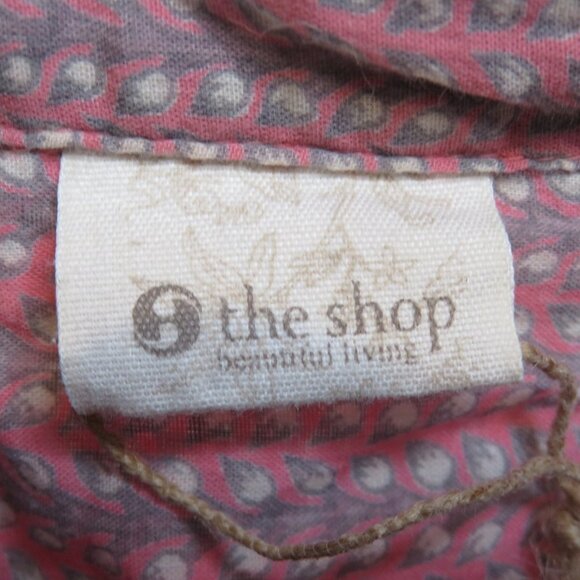 The Shop Beautiful Living Mens Small Shirt S/S Button Up Pink Gray Plaid Light - Picture 5 of 6